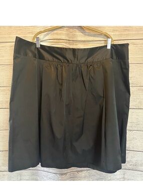 NWT Lane Bryant Black A-Line Skirt Plus Size 24 Pleated Party Cocktail Work